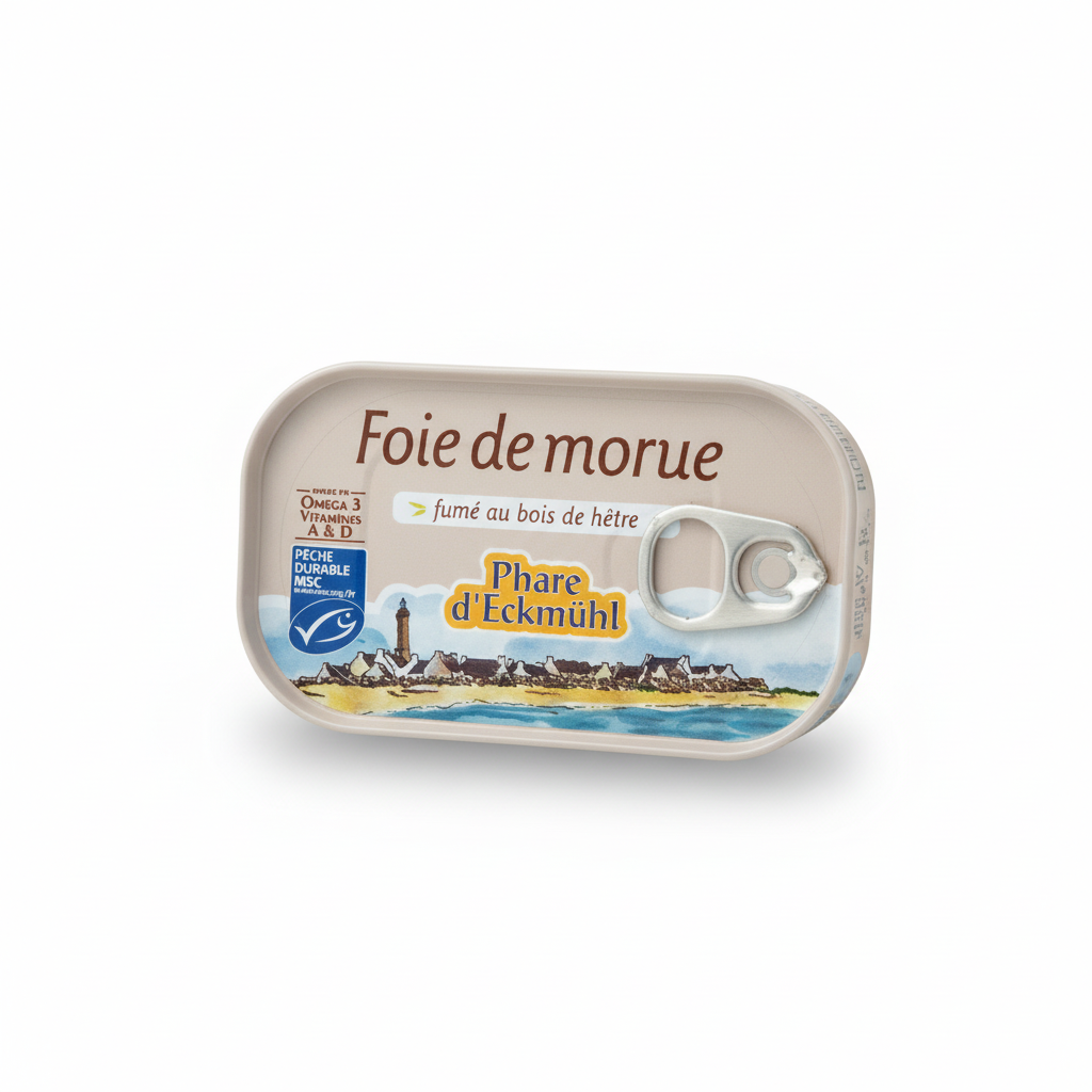 Foie de morue fume 121g