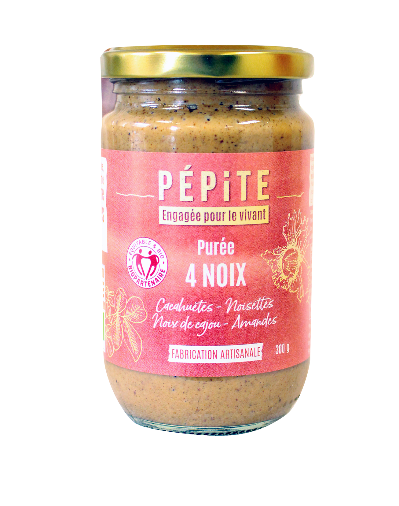 Pépite -- Purée 4 noix bio - 300 g